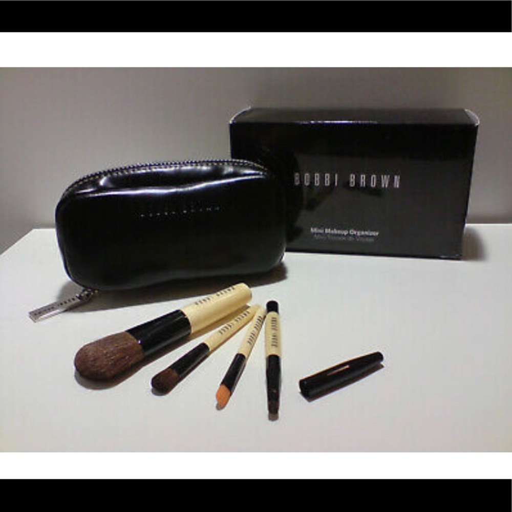 ❌SOLD❌ Bobbi Brown Mini Makeup Organizer 4pcs Brush Set - Picture 1 of 4